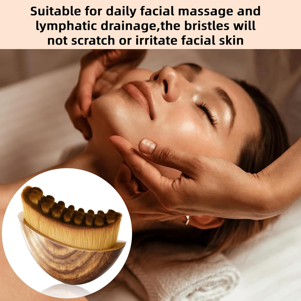 CACRTY masaje linfático suave, herramienta dual para cuidado facial.