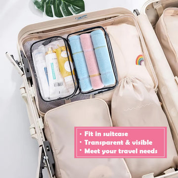 Cadavo diseño transparente facilita localizar productos en el equipaje.