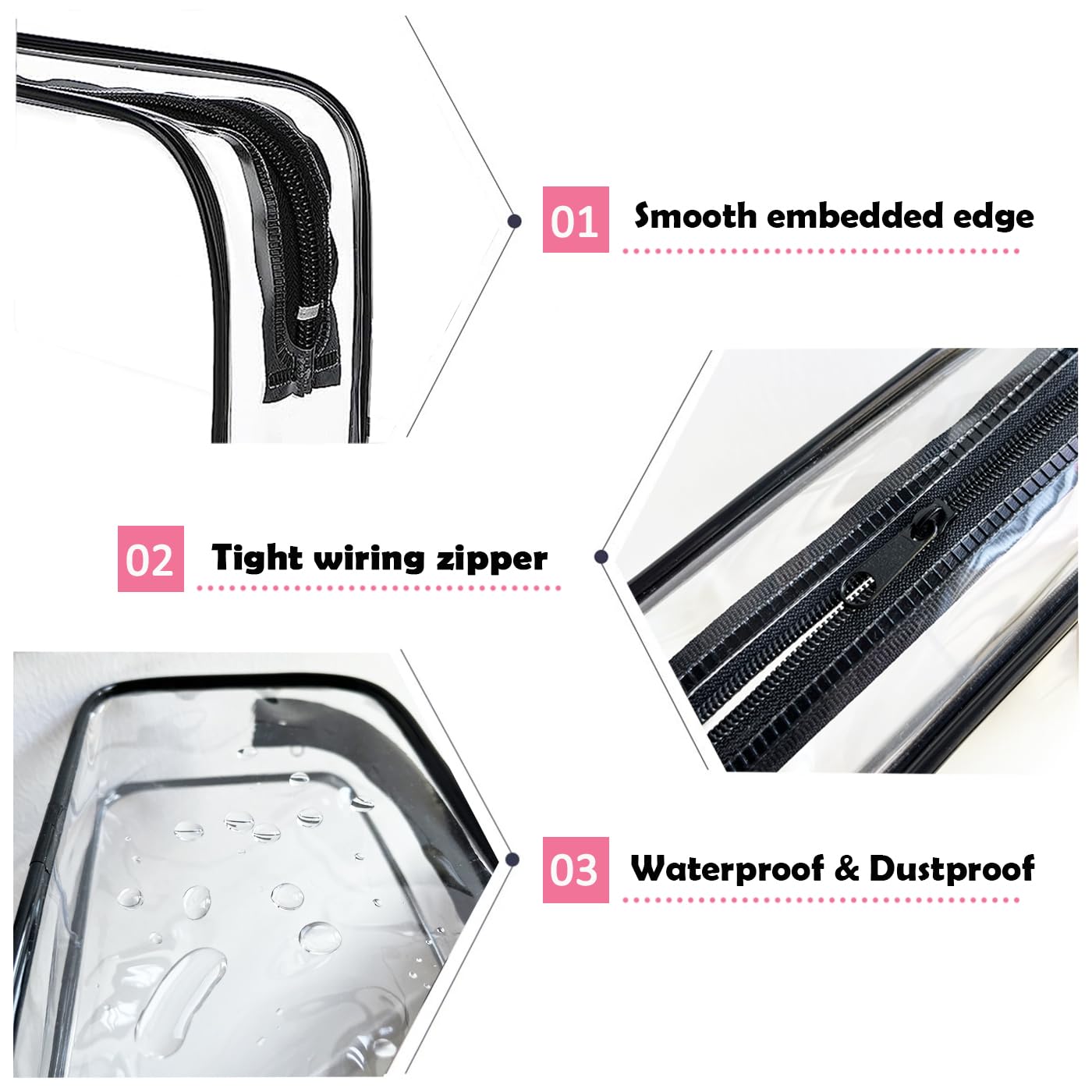 Cadavo material PVC ligero y a prueba de golpes protege tus artículos.