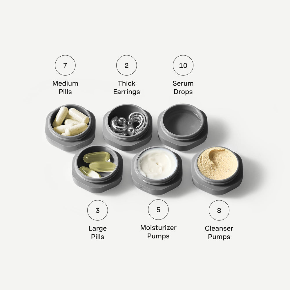 Cadence etiquetas con icono sol para identificar protector solar fácilmente.