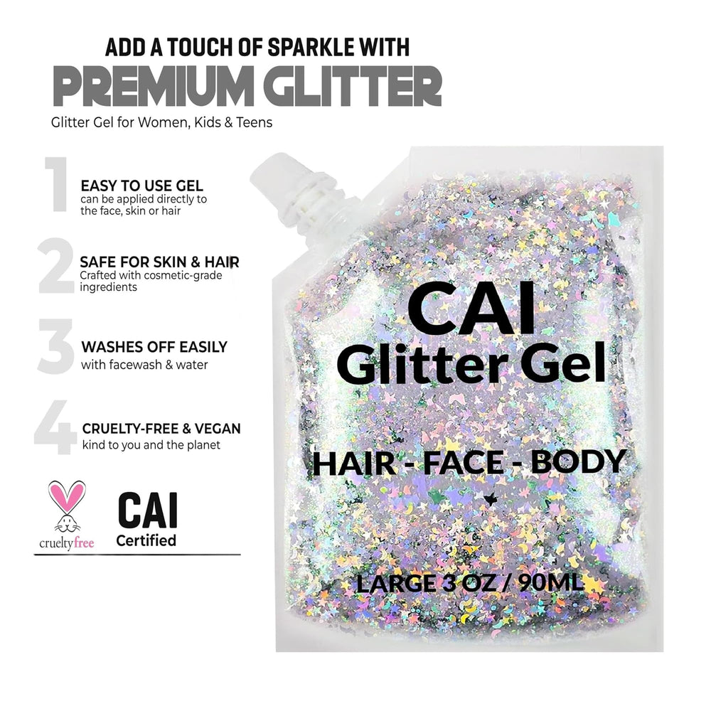 CAI BEAUTY NYC efecto brillo Halloween para festivales