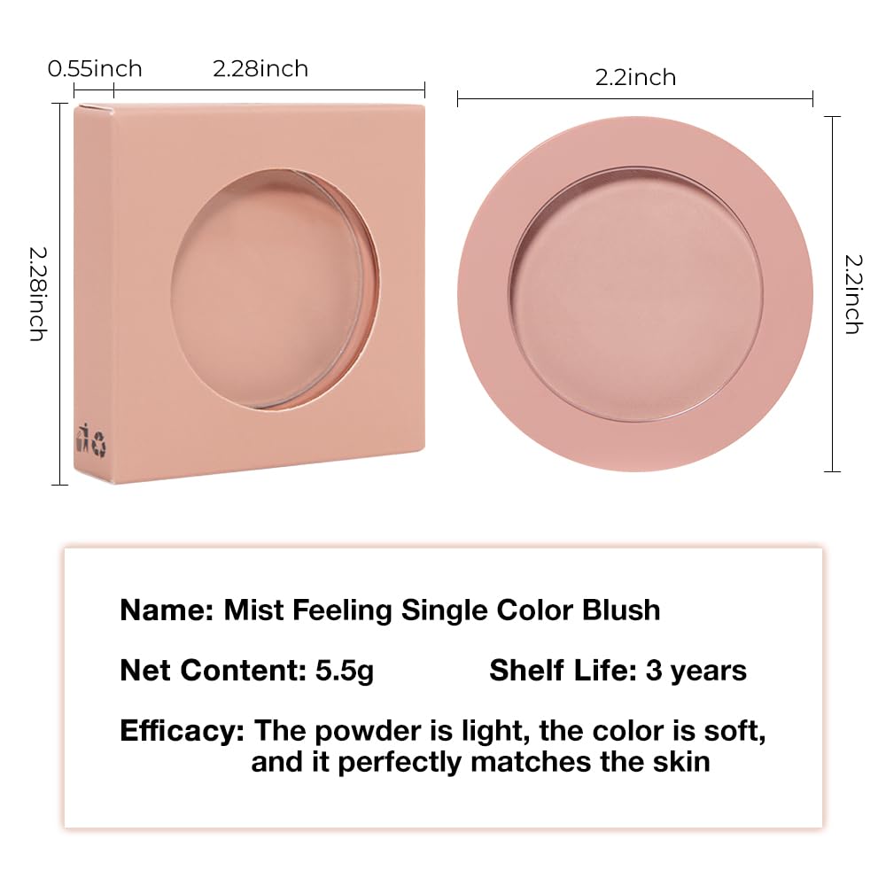 CAKAILA Blush: empaque resistente para retoques en cualquier momento.