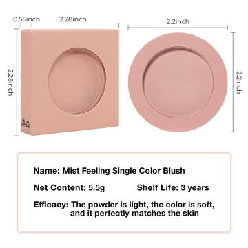 CAKAILA Blush: empaque resistente para retoques en cualquier momento.