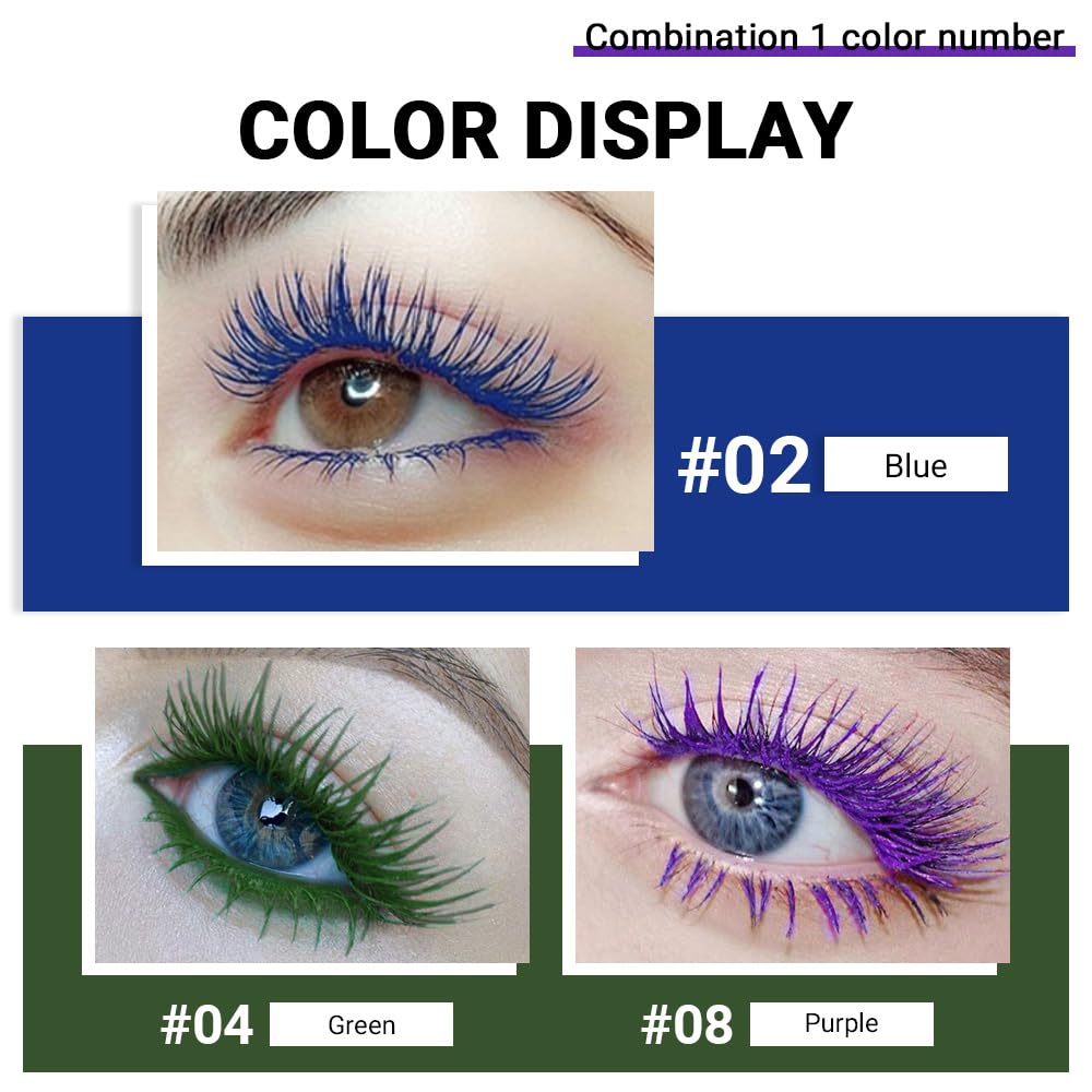 CAKAILA máscara color morada añade drama y alarga pestañas con acabado duradero.