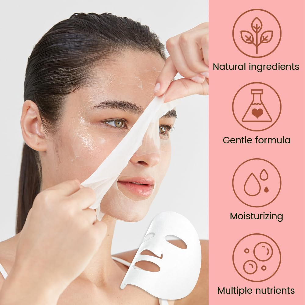 CAKAILA mascarilla facial fresa, hidratación diaria para piel saludable