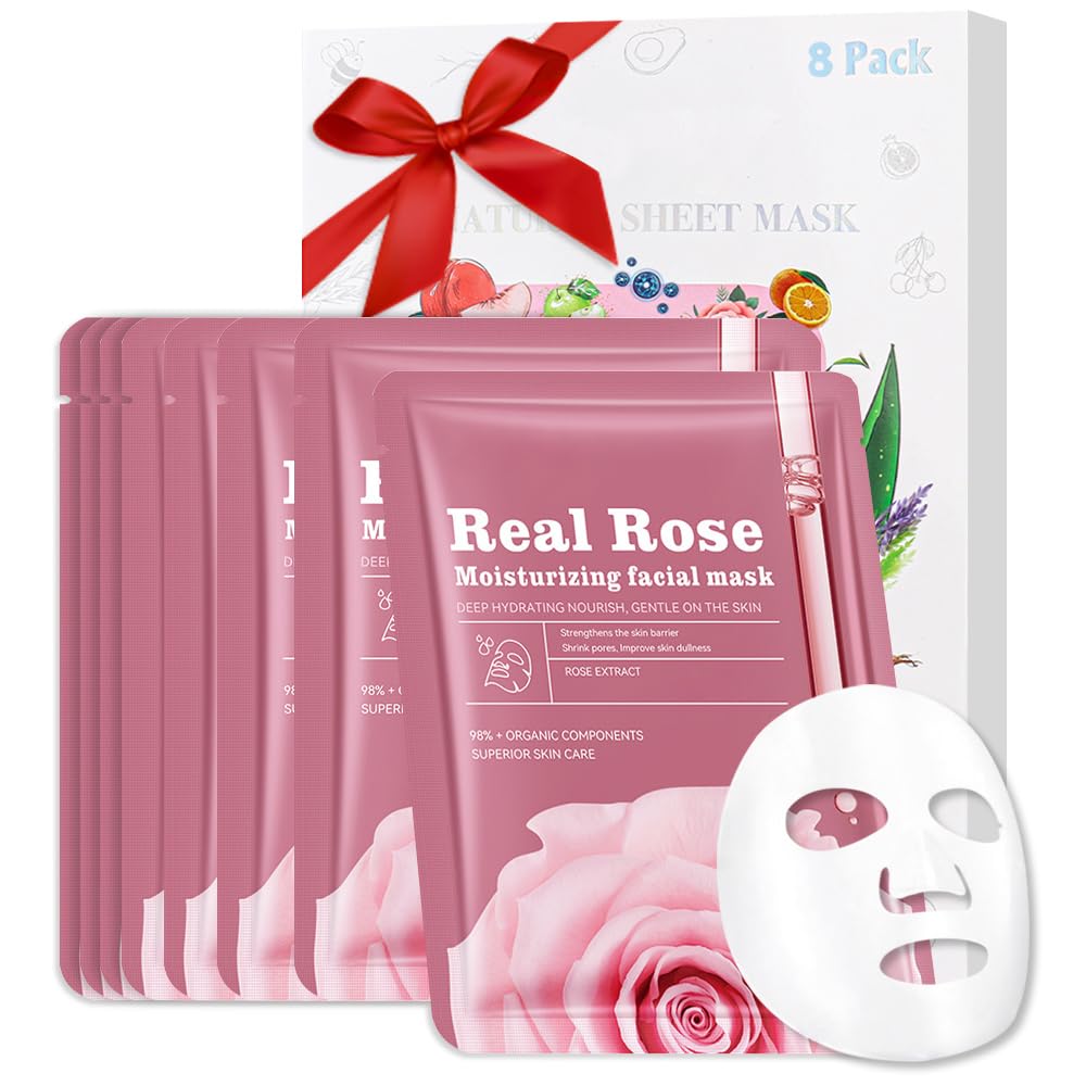 CAKAILA mascarilla de rosas en empaque, cuidado facial diario.