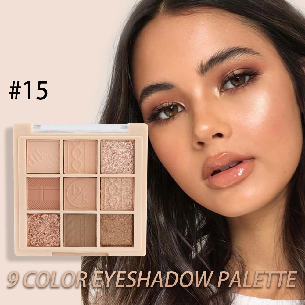 CAKAILA 9Colors tonos brillantes para realzar el brillo del párpado.