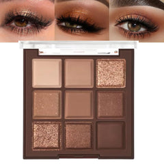 CAKAILA Paleta sombras tonos neutros rosa dorado para maquillajes luminosos