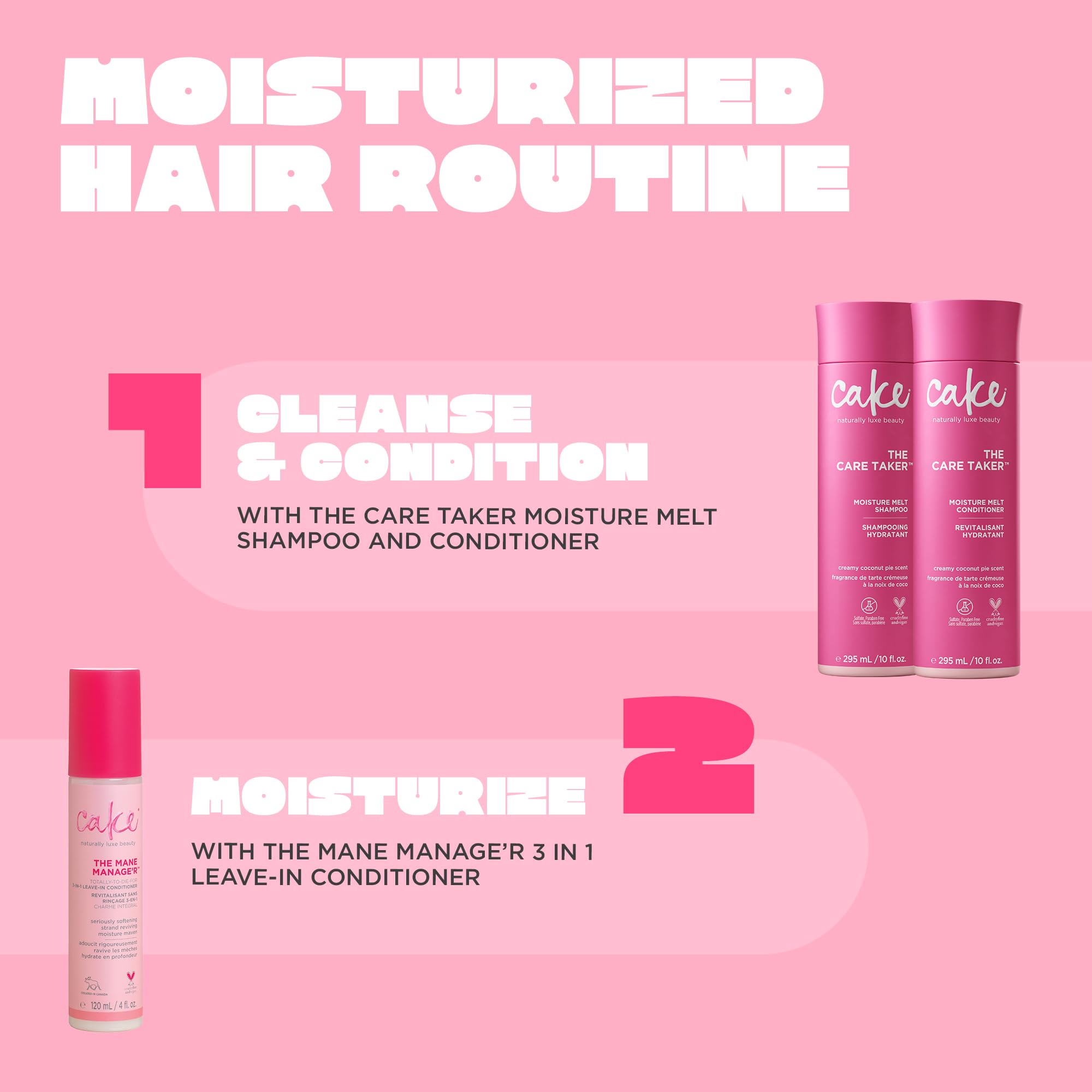 Cake Beauty Care Taker: envase práctico de 120 ml para viaje o uso diario.