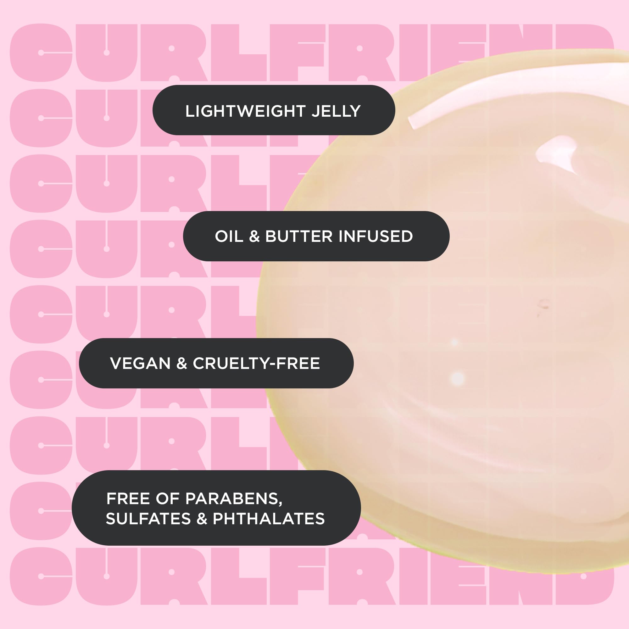Cake Beauty Curl Jelly, rizos suaves y definidos sin peso.