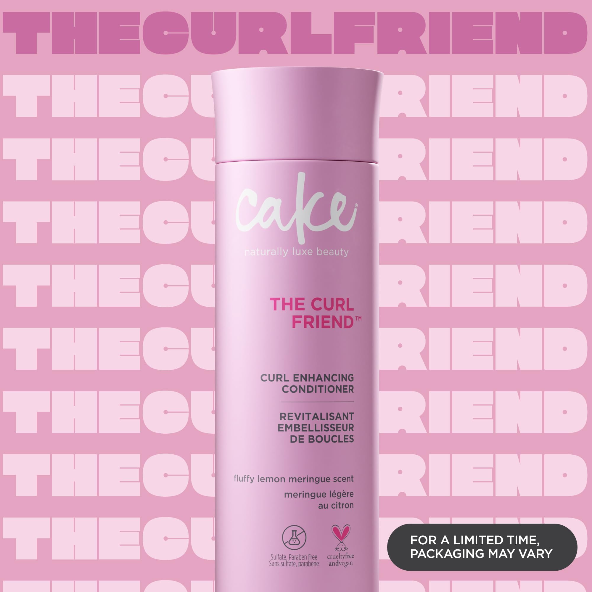 Cake Beauty The Curl Next Door: acondicionador sin crueldad hidrata y bloquea la humedad