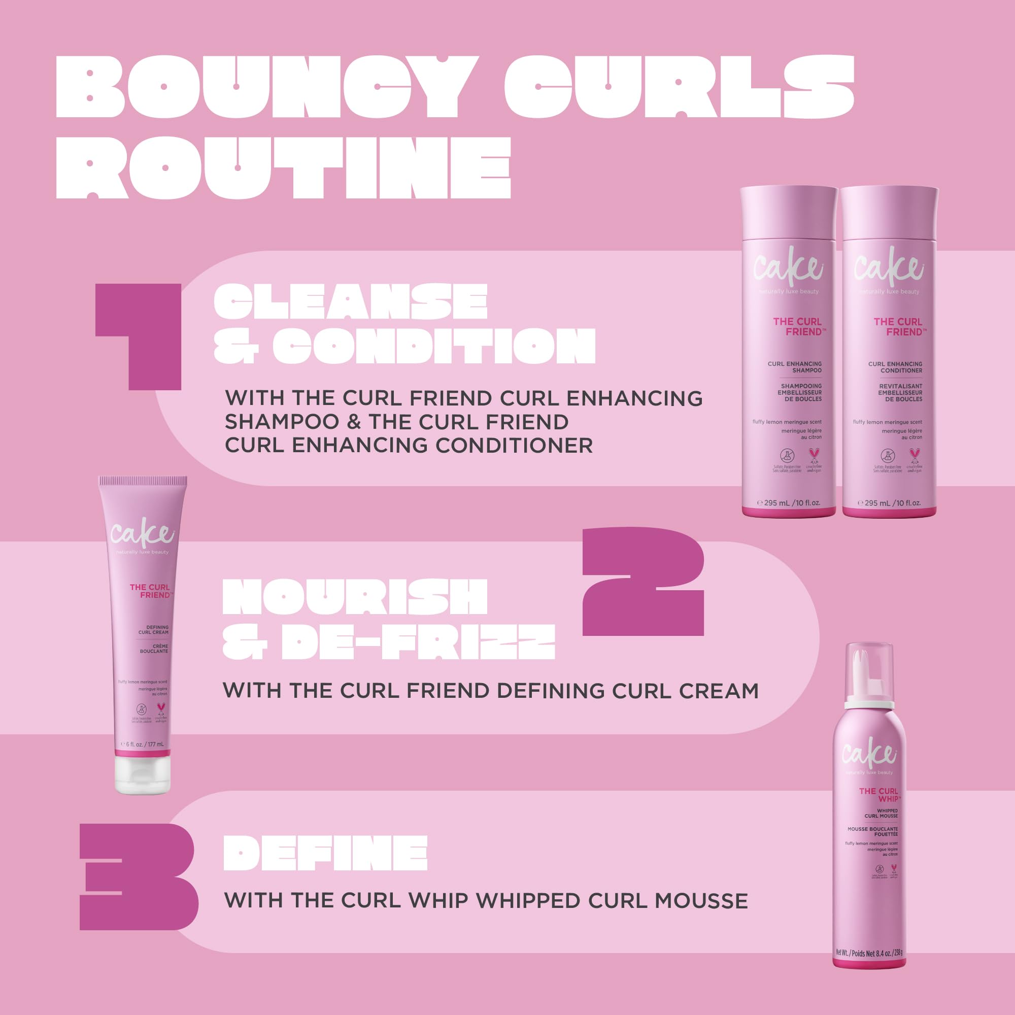 Cake Beauty The Curl Next Door: fórmula vegana libre de parabenos para belleza responsable