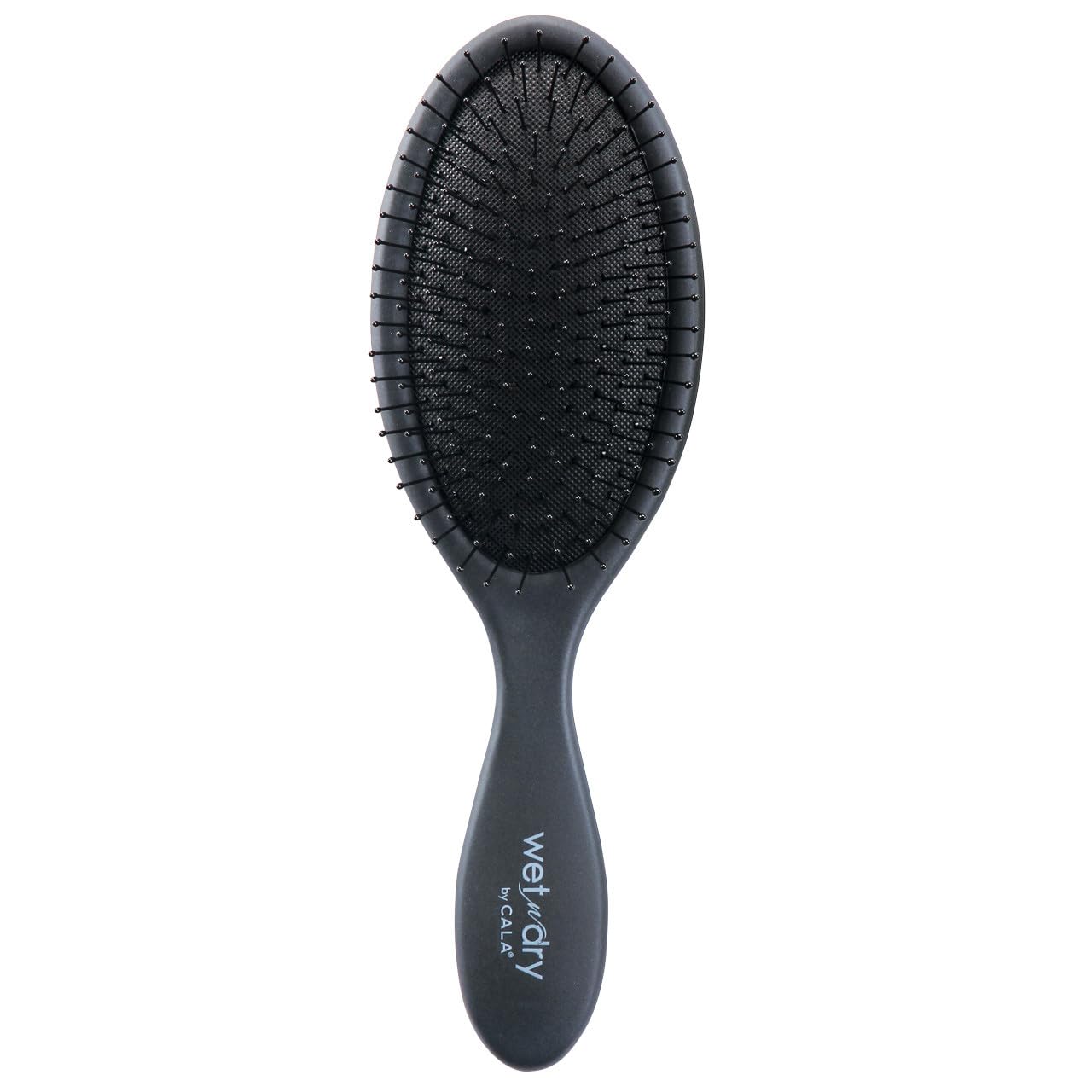 Cepillo Cala desenredante negro para cabello húmedo o seco, facilita el deslizamiento y reduce tirones.