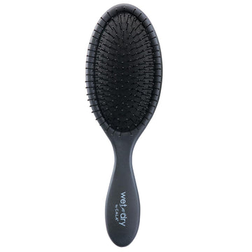 Cepillo Cala desenredante negro para cabello húmedo o seco, facilita el deslizamiento y reduce tirones.