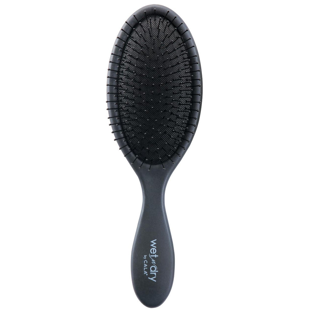 Cepillo Cala desenredante negro para cabello húmedo o seco, facilita el deslizamiento y reduce tirones.