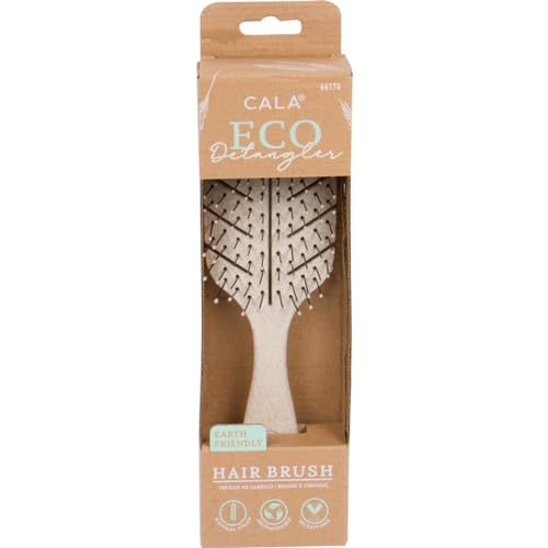 Cala Eco Detangler Brush Tierra para masaje suave del cuero cabelludo