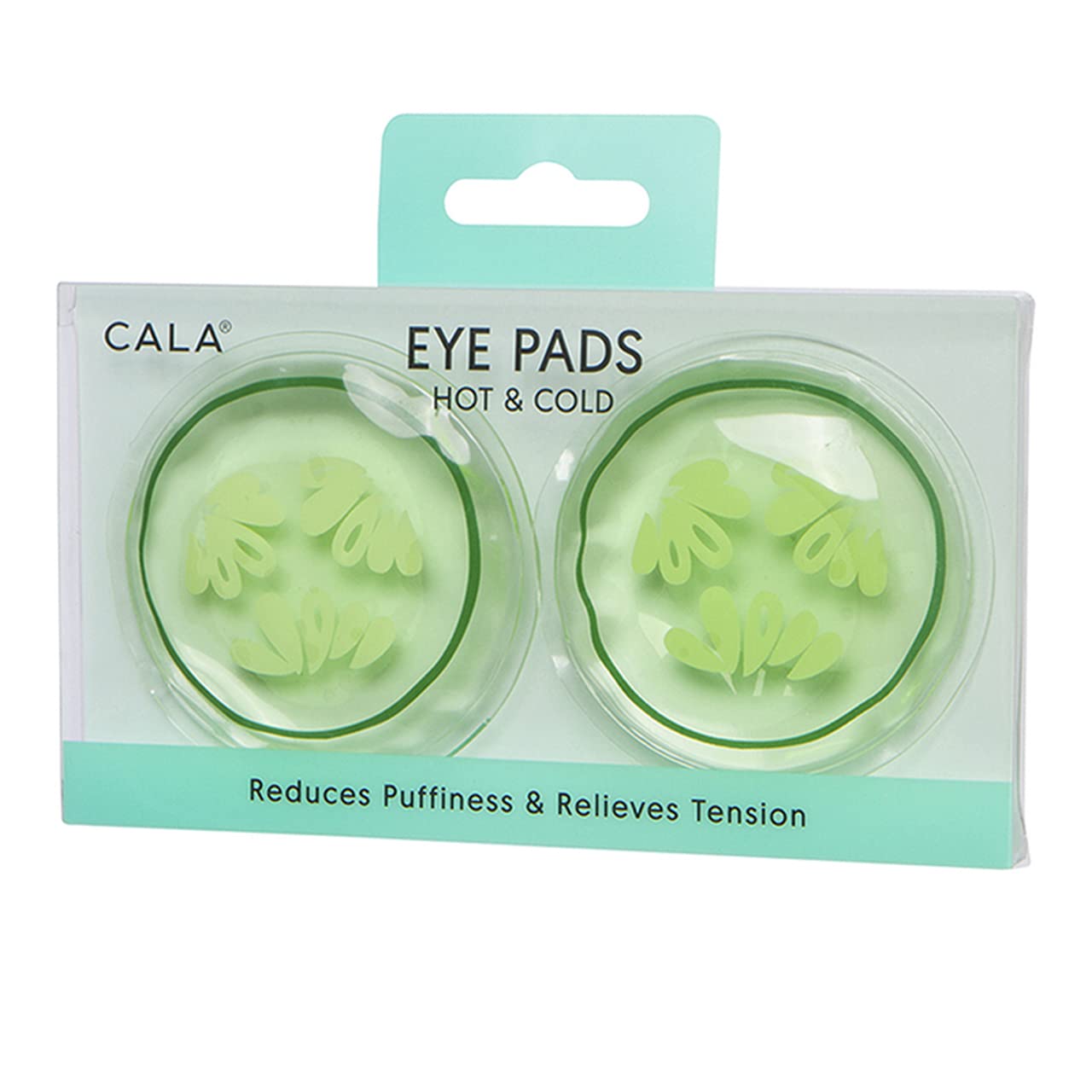 Parches para ojos Cala con pepino, revitalizan la mirada y alivian la tensión.