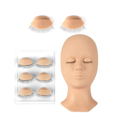 CALAILIS cabeza de maniquí para extensiones, piel suave, práctica realista