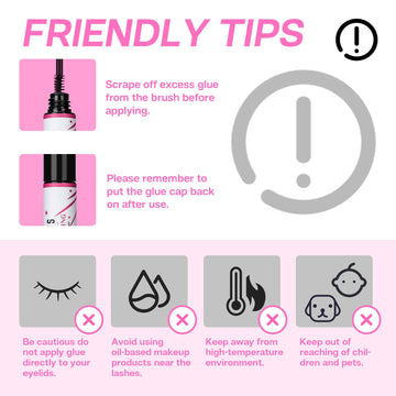 CALAILIS Lash Glue fórmula suave para ojos sensibles