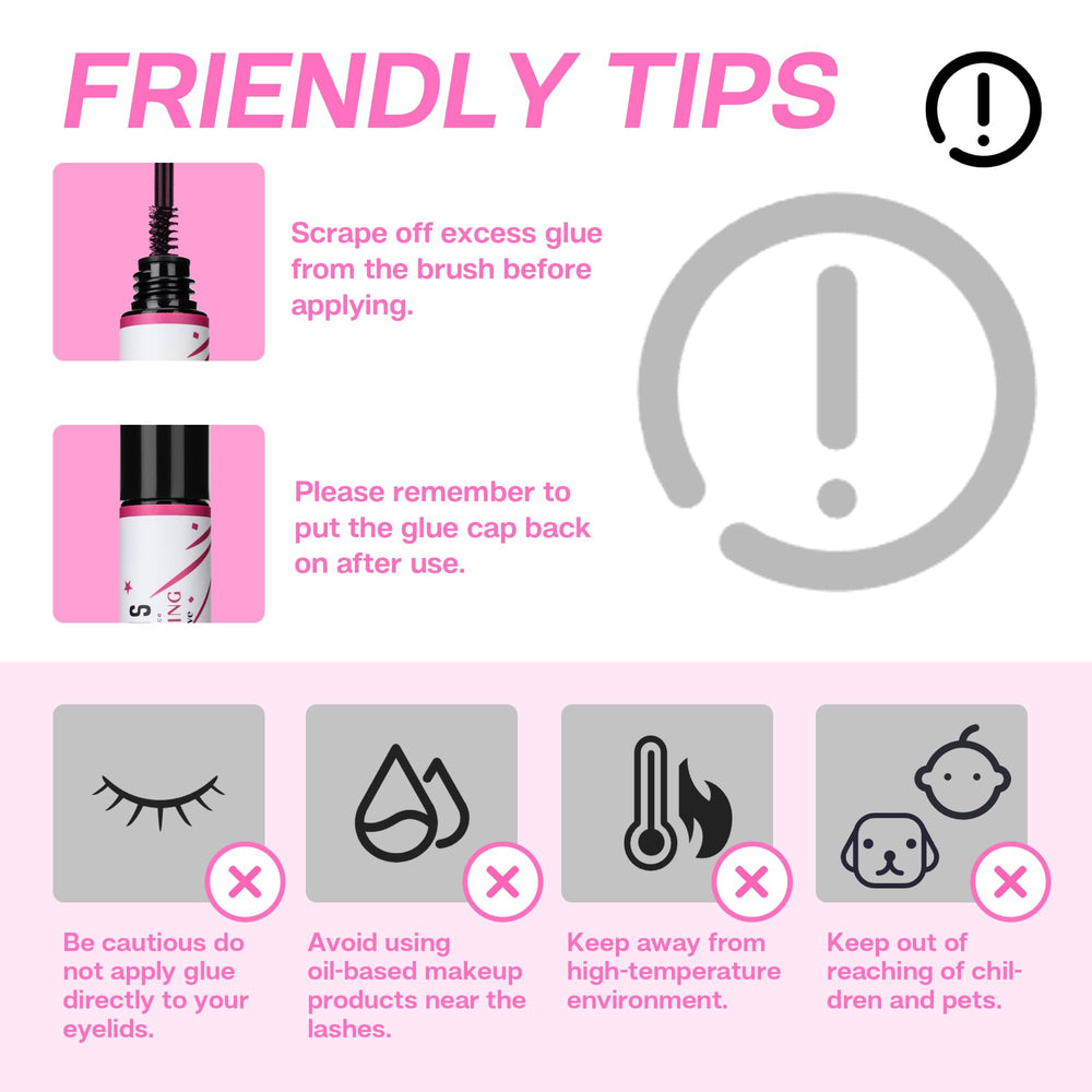 CALAILIS Lash Glue fórmula suave para ojos sensibles