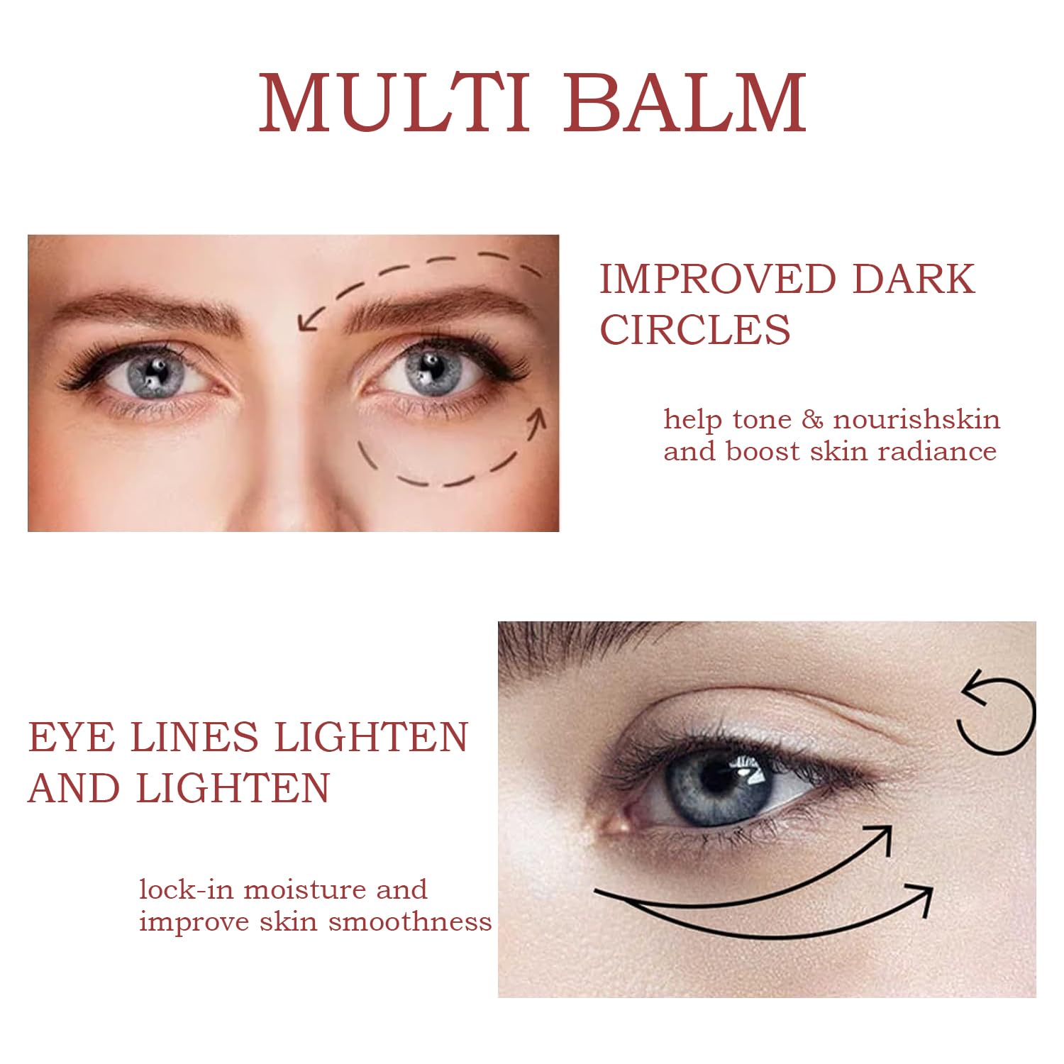 Bálsamo Calcium Multi Balm para contorno de ojos: humectación duradera.