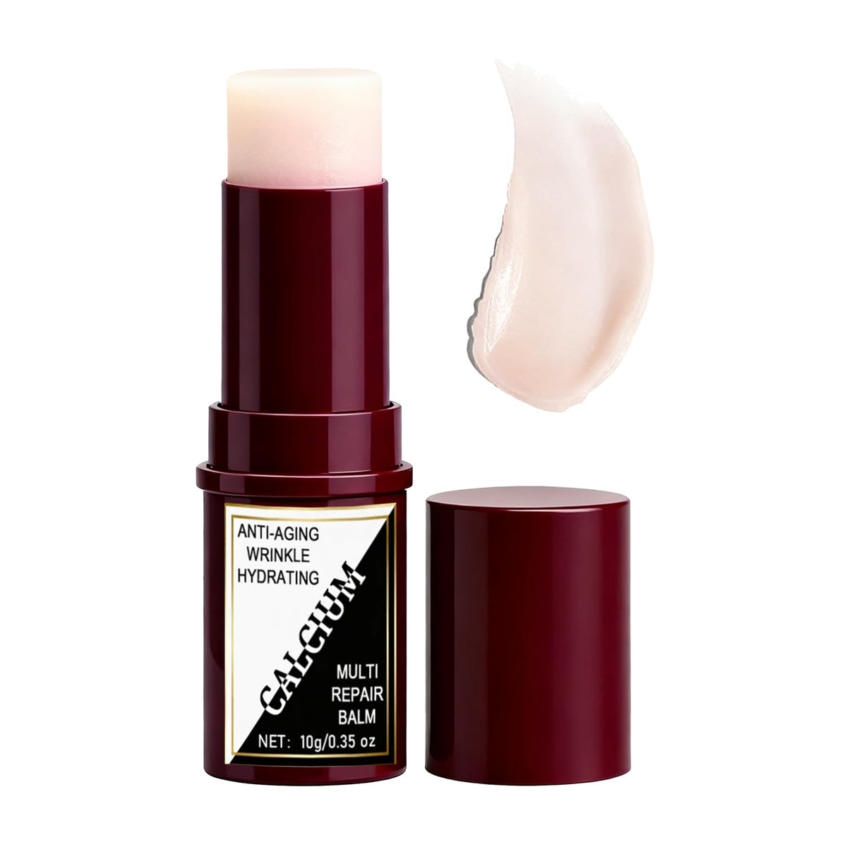 Bálsamo Calcium Multi en envase compacto, práctico para uso diario.
