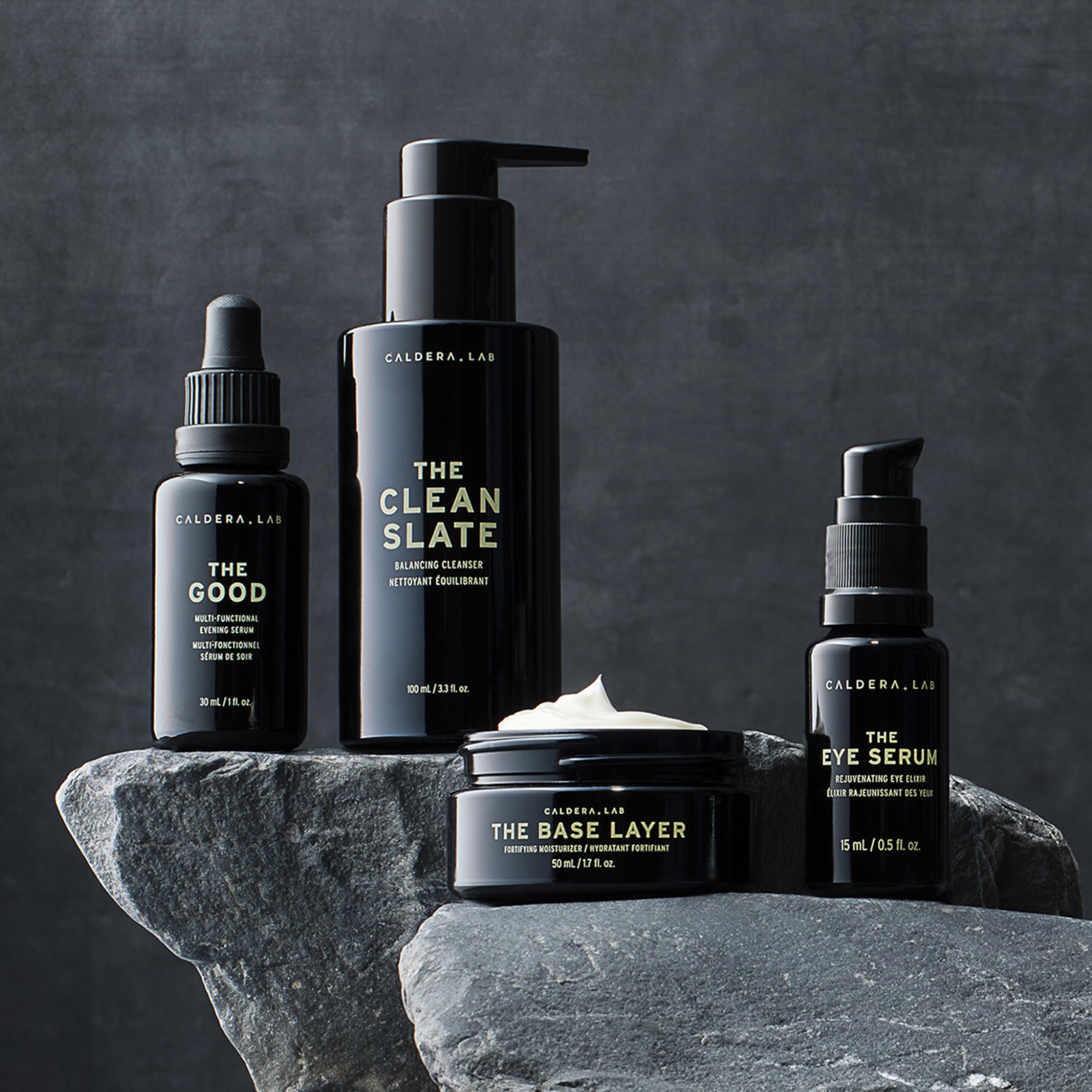 Caldera + Lab suero-aceite nocturno ligero para firmeza y tono