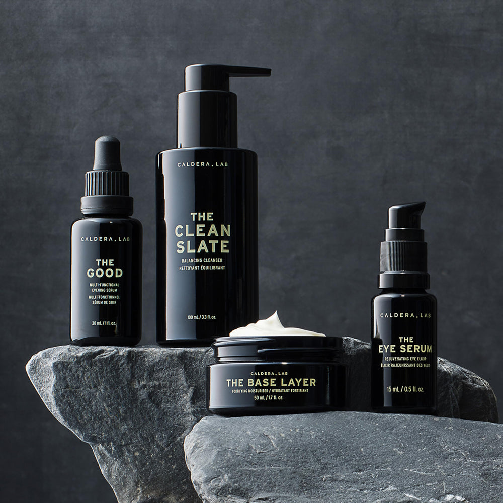 Caldera + Lab suero-aceite nocturno ligero para firmeza y tono