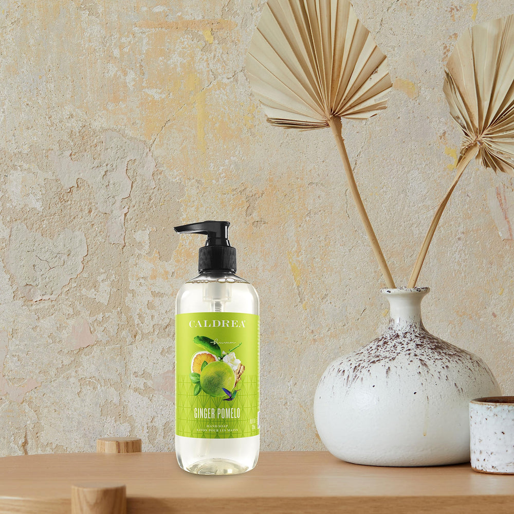 Caldrea Jabón de Manos aroma de jengibre y pomelo, estimulante diario.