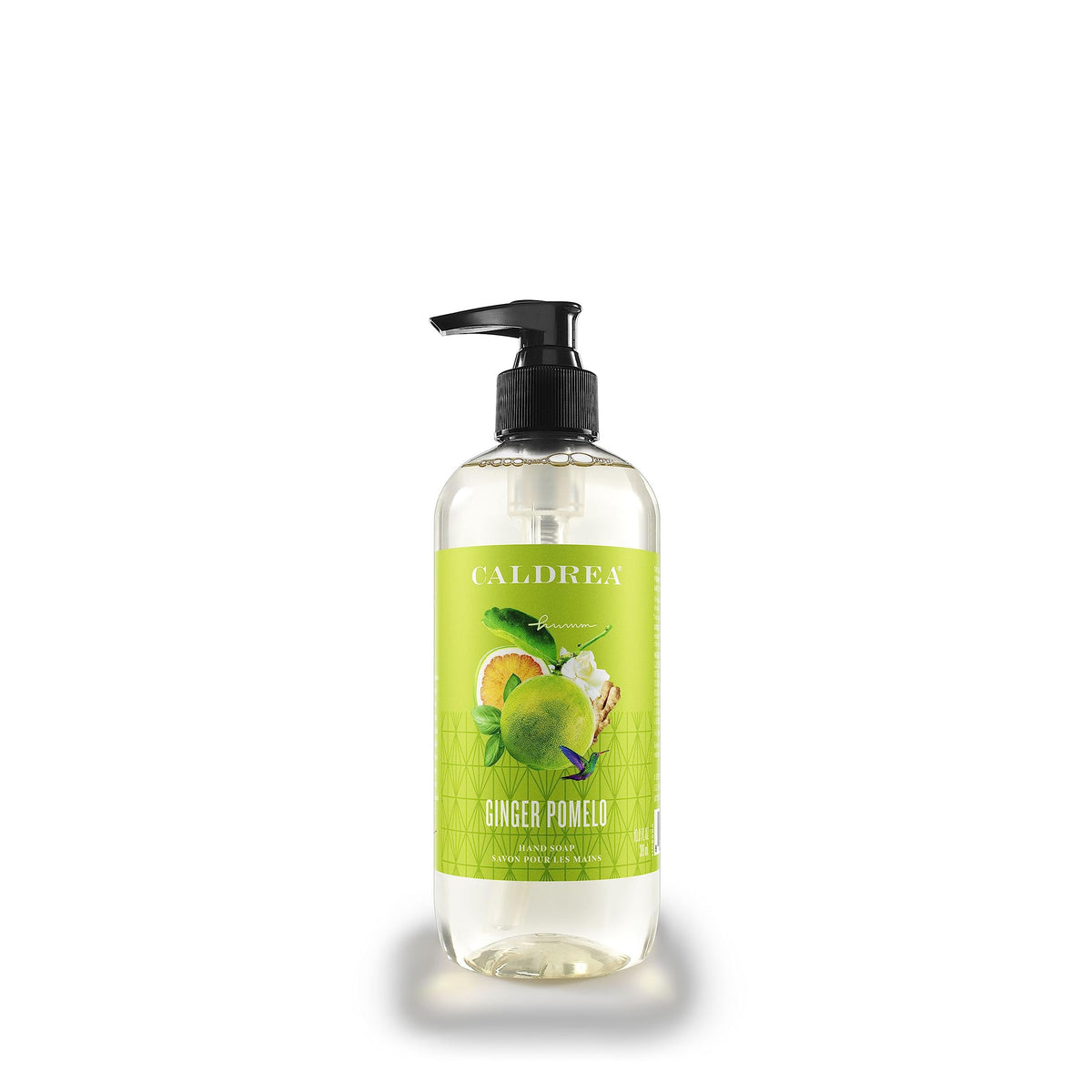 Caldrea Jabón de Manos Jengibre Pomelo en botella, aroma vigorizante para uso diario.