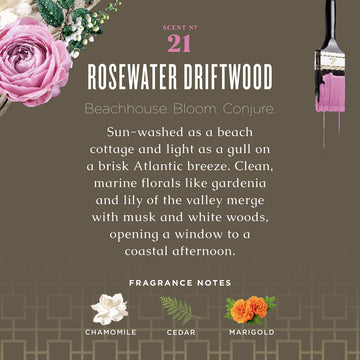 Caldrea Jabon Manos Rosewater Driftwood: aroma floral-amaderado para frescura diaria