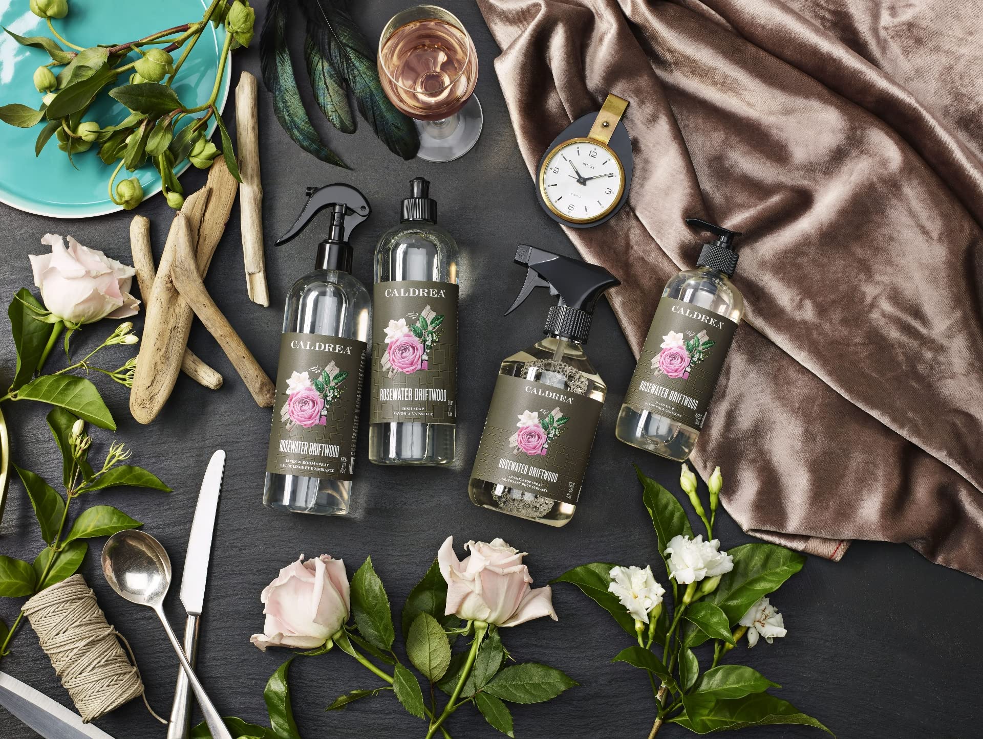 Caldrea Jabon Manos Rosewater Driftwood: textura suave que cuida la piel