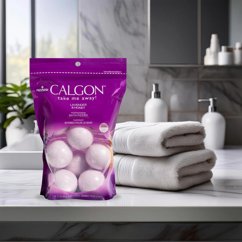 Calgon Bombas de Baño Lavanda Miel, hidratación suave para la piel