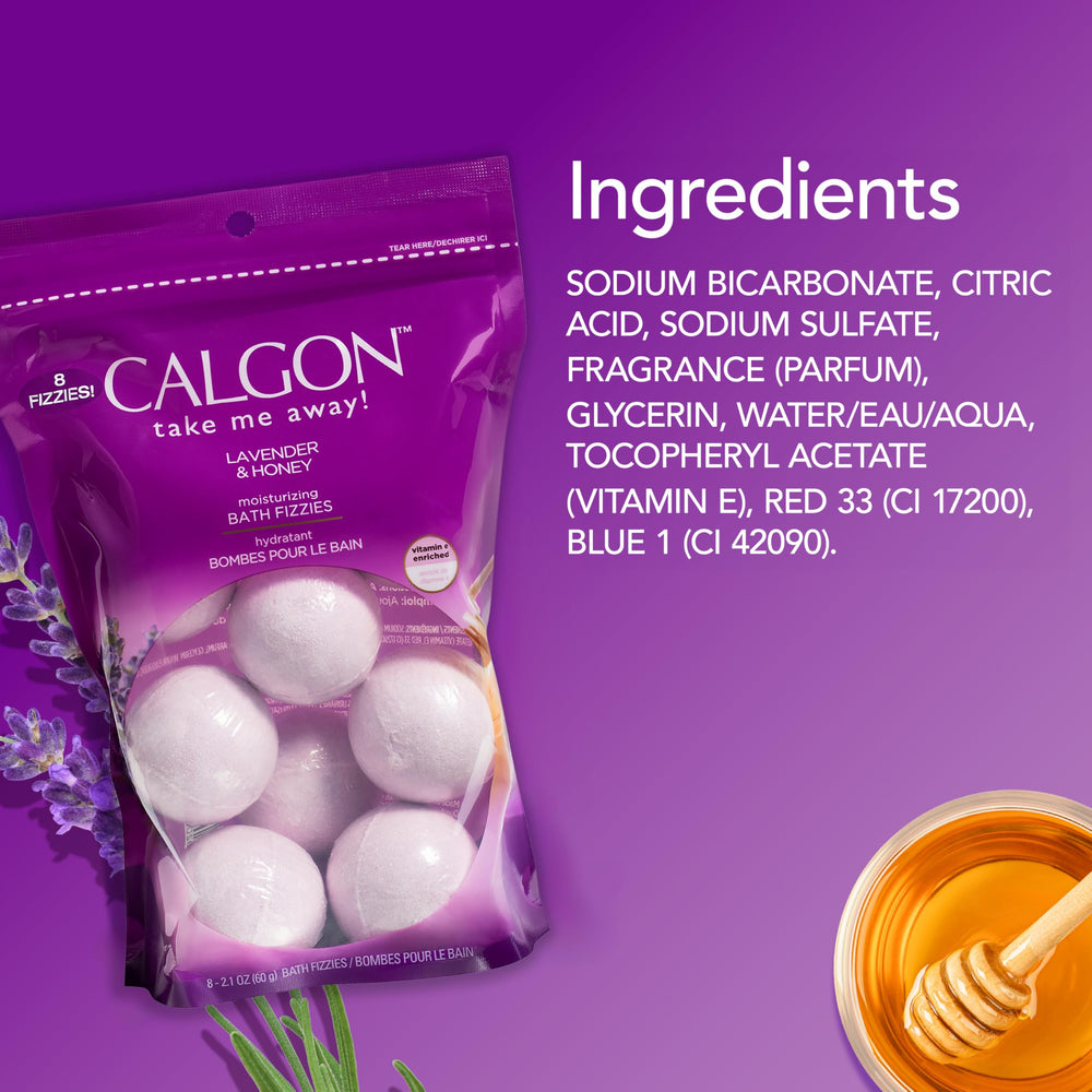 Calgon Bombas de Baño Lavanda Miel, uso diario para descanso