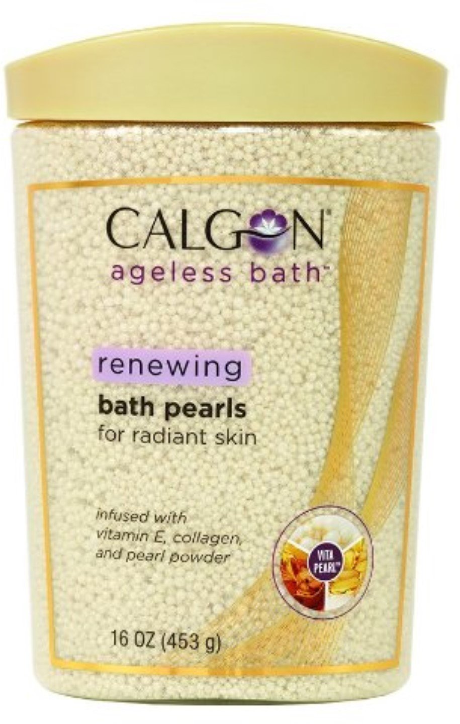 Calgon Ageless Bath Pearls: perlas para baño con aroma relajante que hidratan la piel
