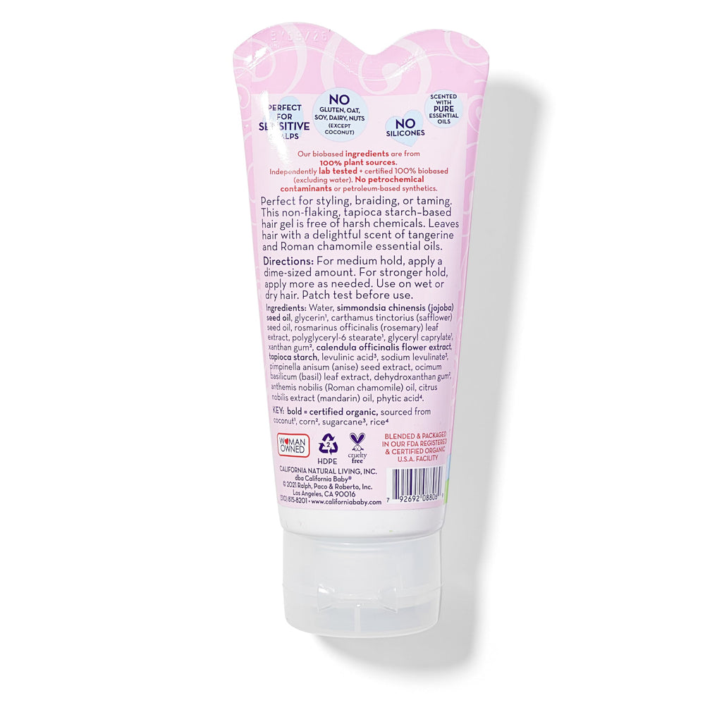California Baby gel, textura media para peinados diarios sin crujido