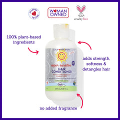 California Baby Super Sensitive Acondicionador, cabello rizado, define rizos y reduce enredos