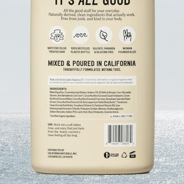 California Naturals Body Wash foam texture for a light, skin-friendly cleanse.