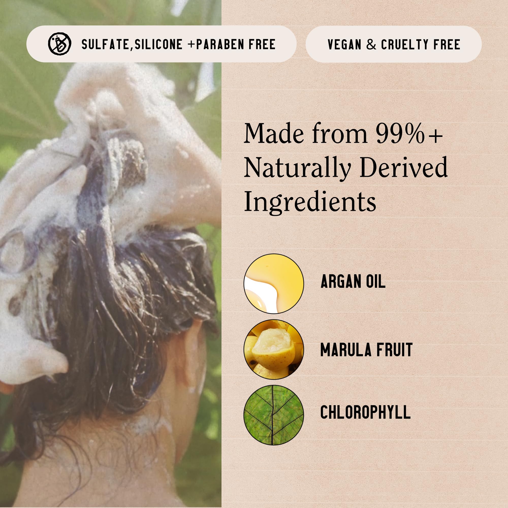 California Naturals Champú Hidratante espuma ligera que limpia sin resecar.