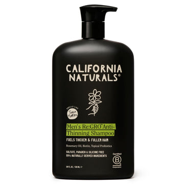 California Naturals Regro Shampoo botella: cuidado del cabello y cuero cabelludo.
