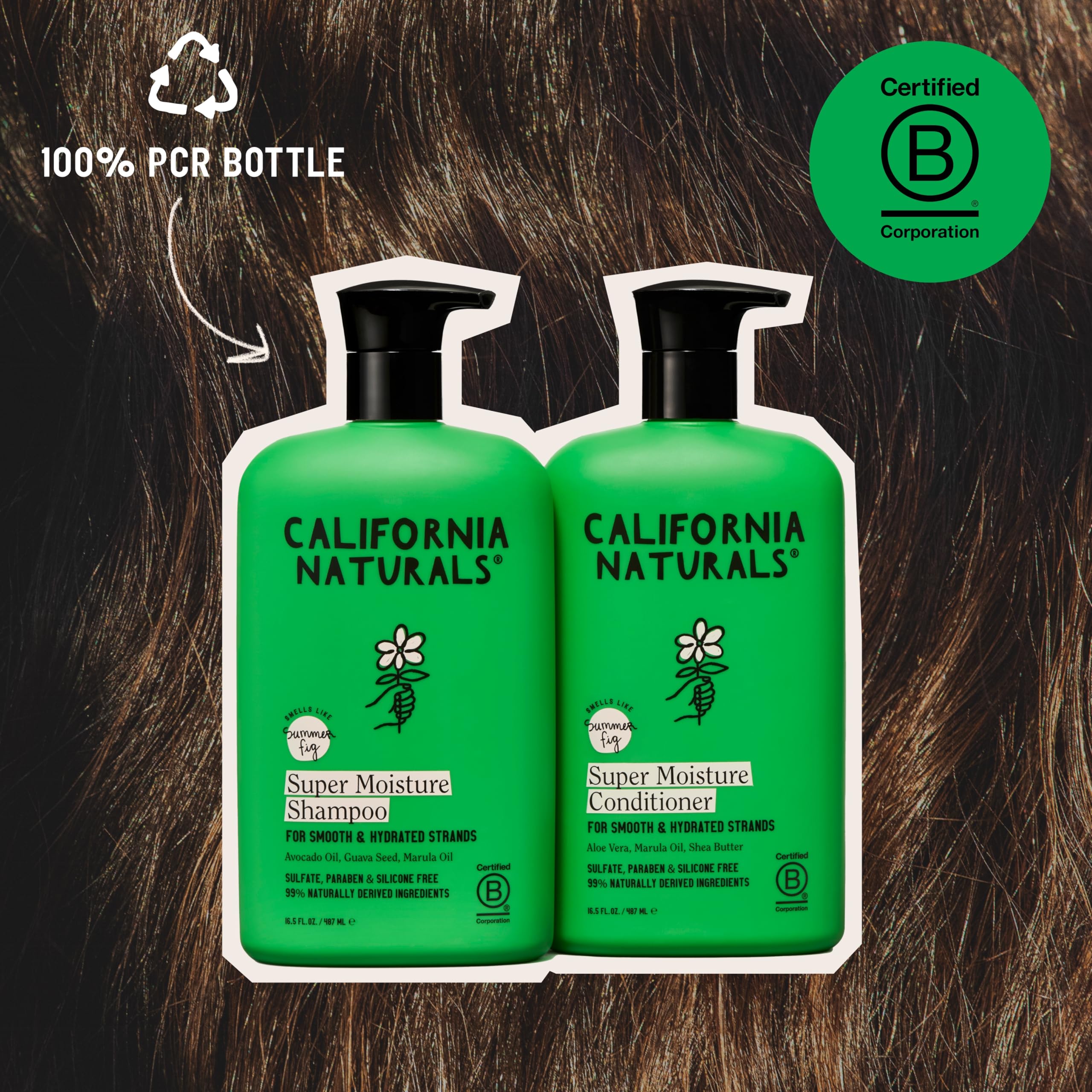 Mantequilla de Shea y Murumuru en California Naturals para elasticidad y brillo
