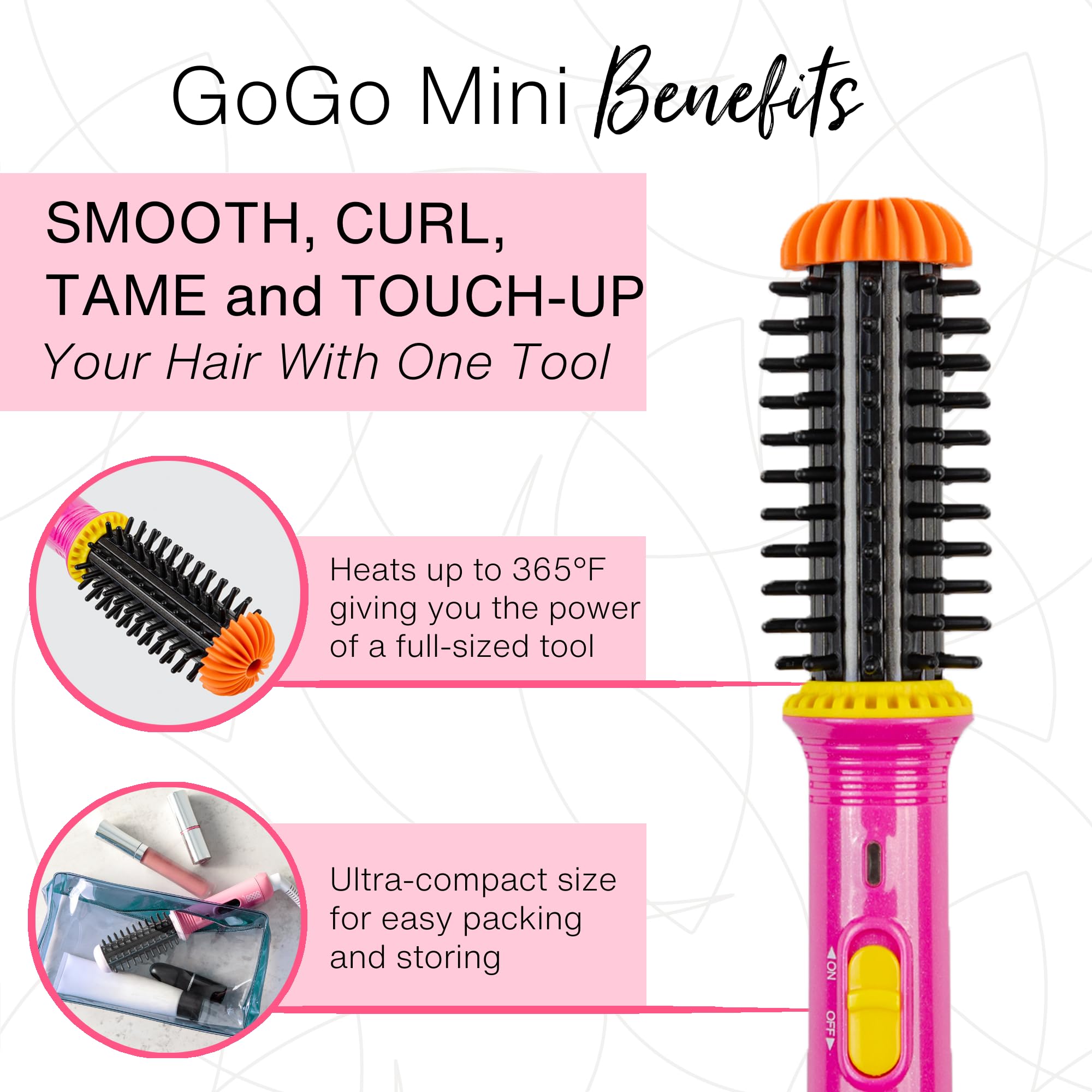 Calista GoGo Mini: cilindro cerámico para alisar con menos frizz y brillo.