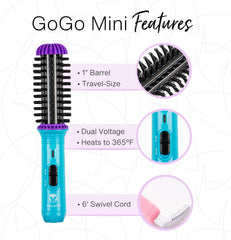 Calista GoGo Mini diseño compacto ideal para viaje y peinados rápidos.
