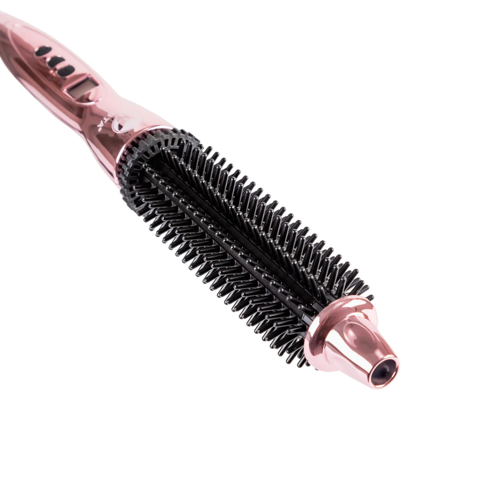 Calista Perfecter Pro cerdas de nailon deslizantes para peinado suave y seguro.