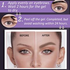 Callmynm aplicacion facil gracias a la brocha fina para definir cejas.