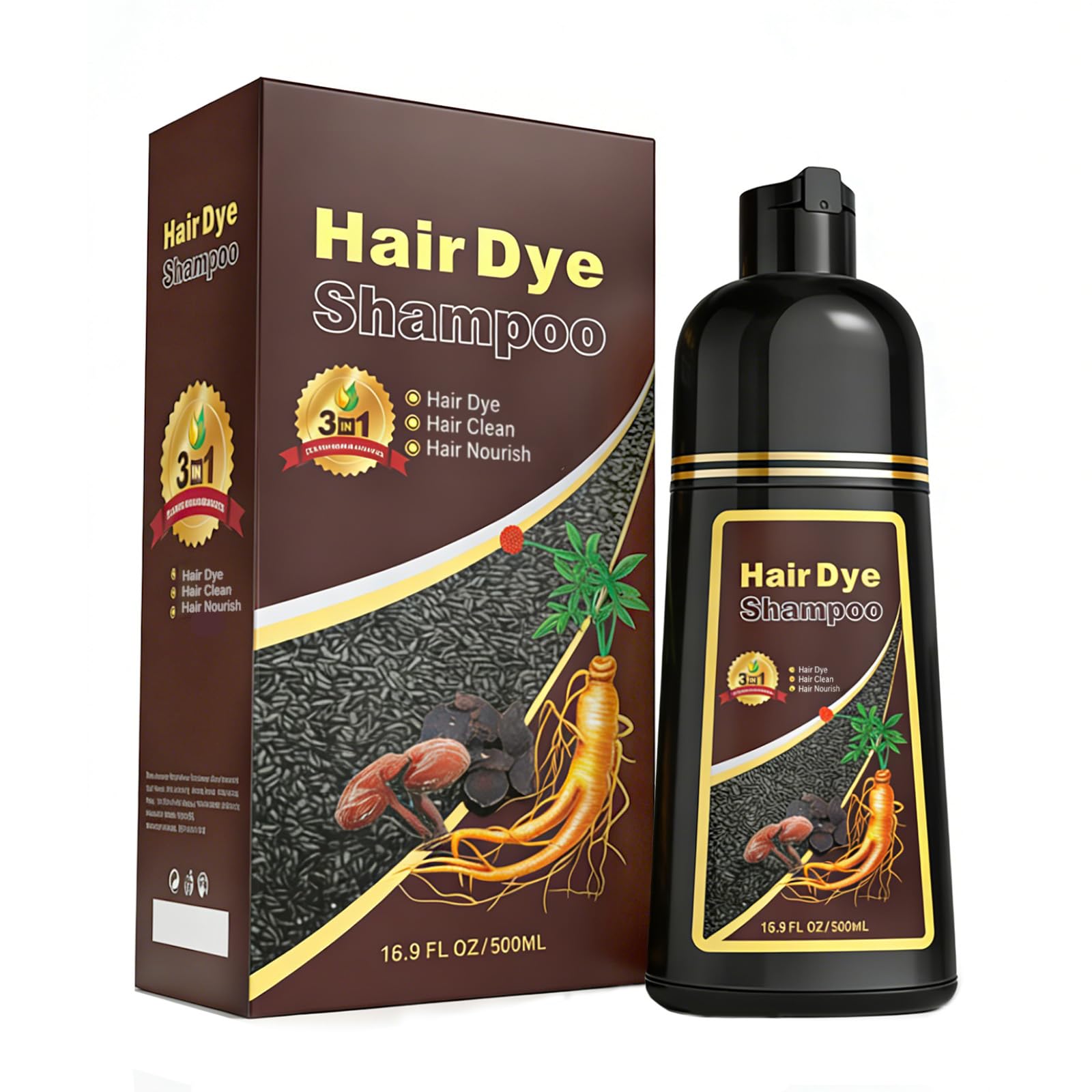 Callmynm Hair Dye Shampoo 3-in-1 color application for vibrant results.