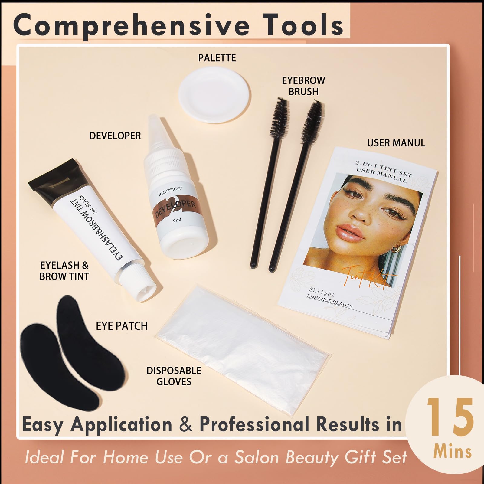 Callmynm Lash Color Kit: parche ocular reutilizable que protege durante la coloración