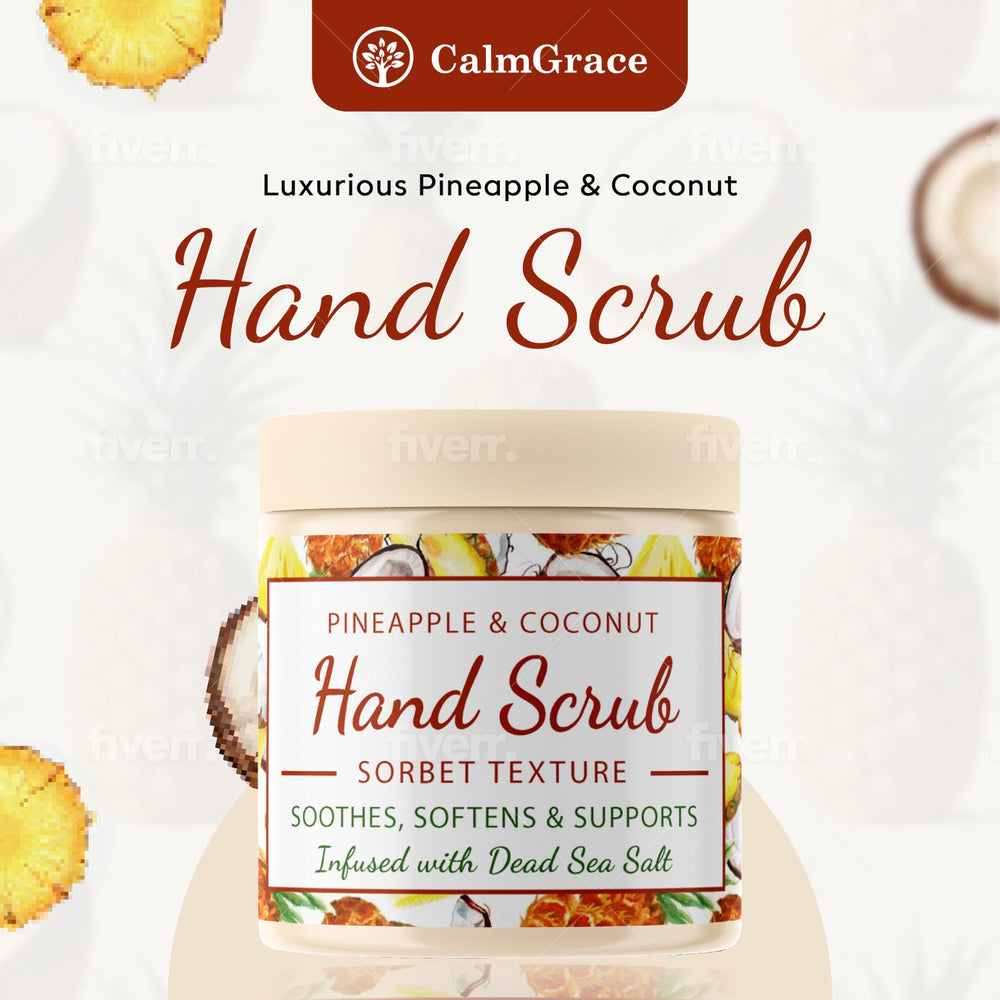 CalmGrace sales del mar, exfoliación mineral para manos