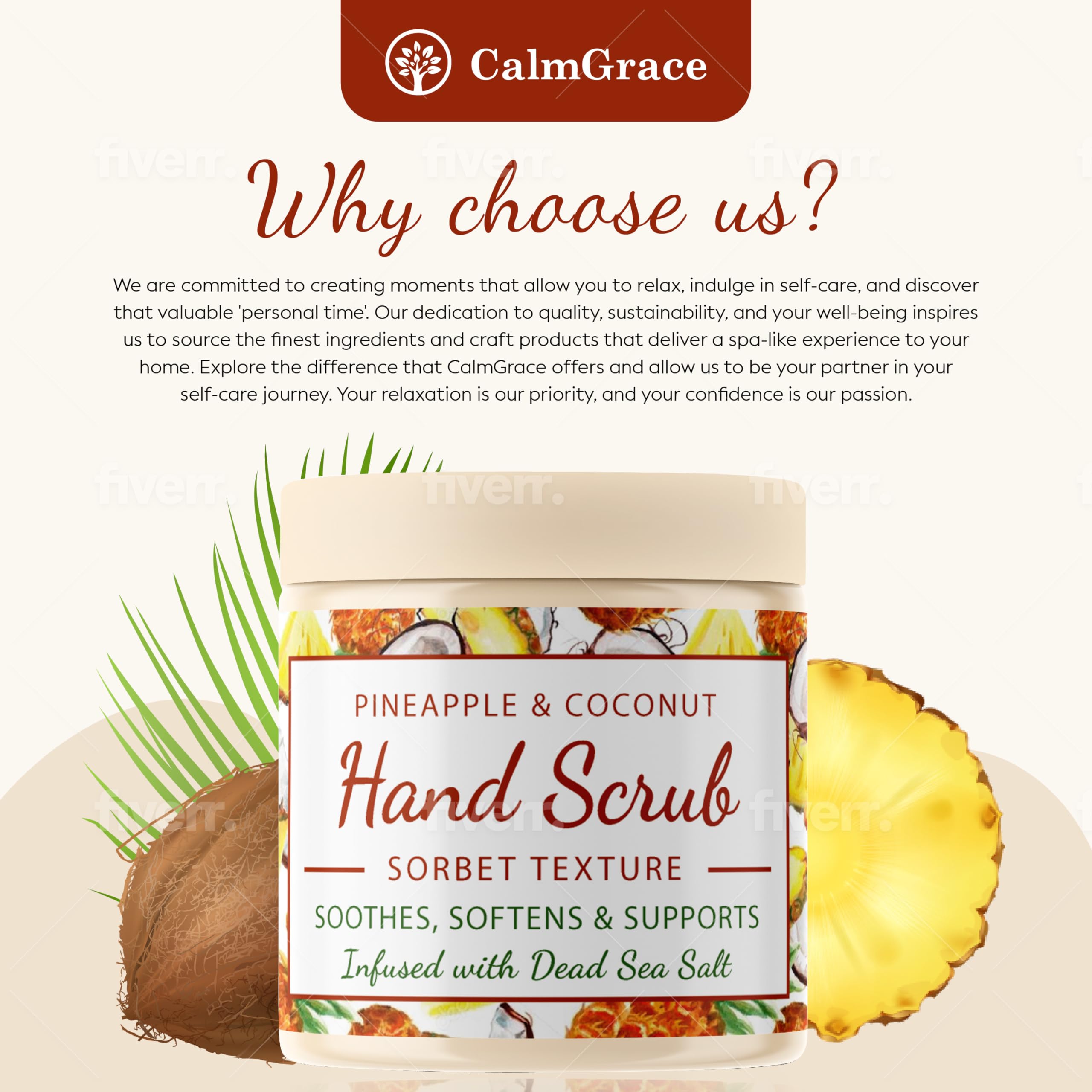 CalmGrace textura sorbete, exfoliación suave