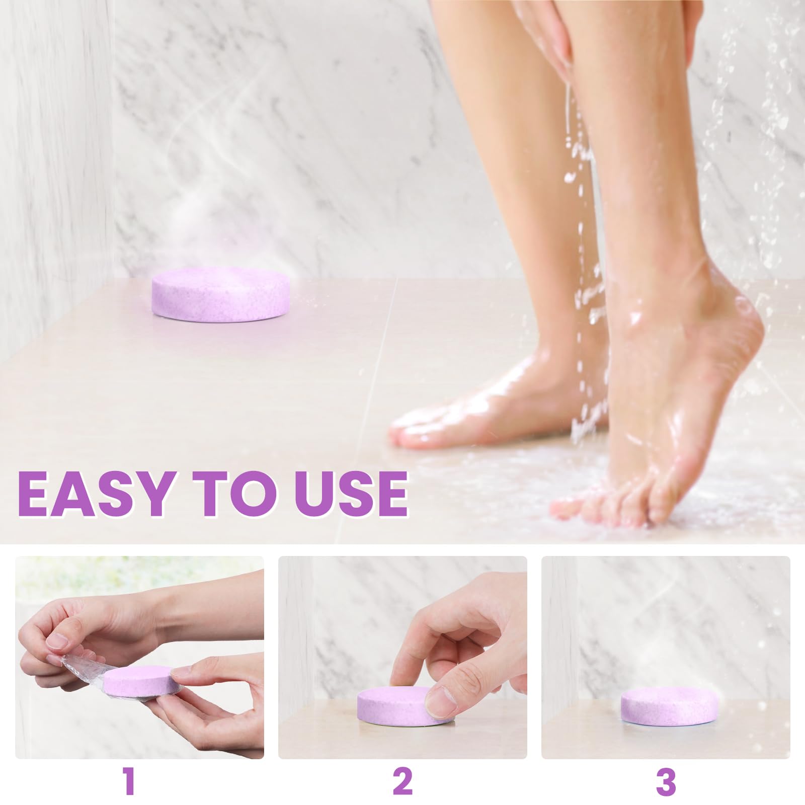 CalmNFiz bombas de ducha sensaciones frescas: fragancias duraderas en cada ducha.